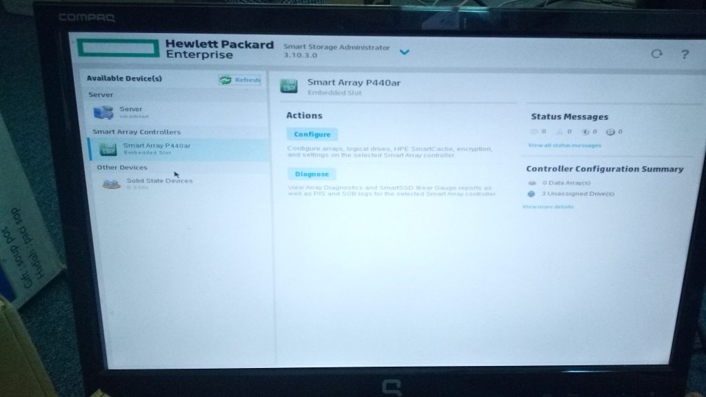 Assign Drive Server Baru HP ProLiant DL380 Gen9 - 4