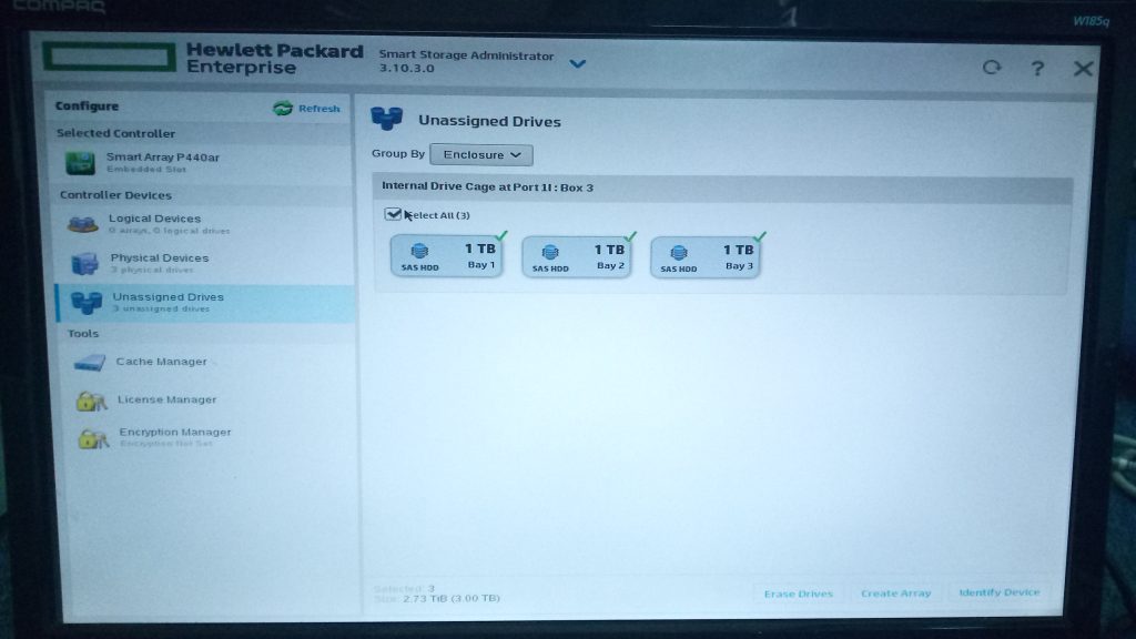 Assign Drive Server Baru HP ProLiant DL380 Gen9 - 6