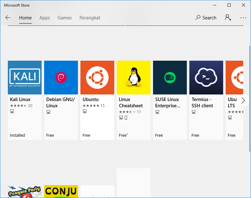 Fitur Windows 10 : Linux Container di Windows
